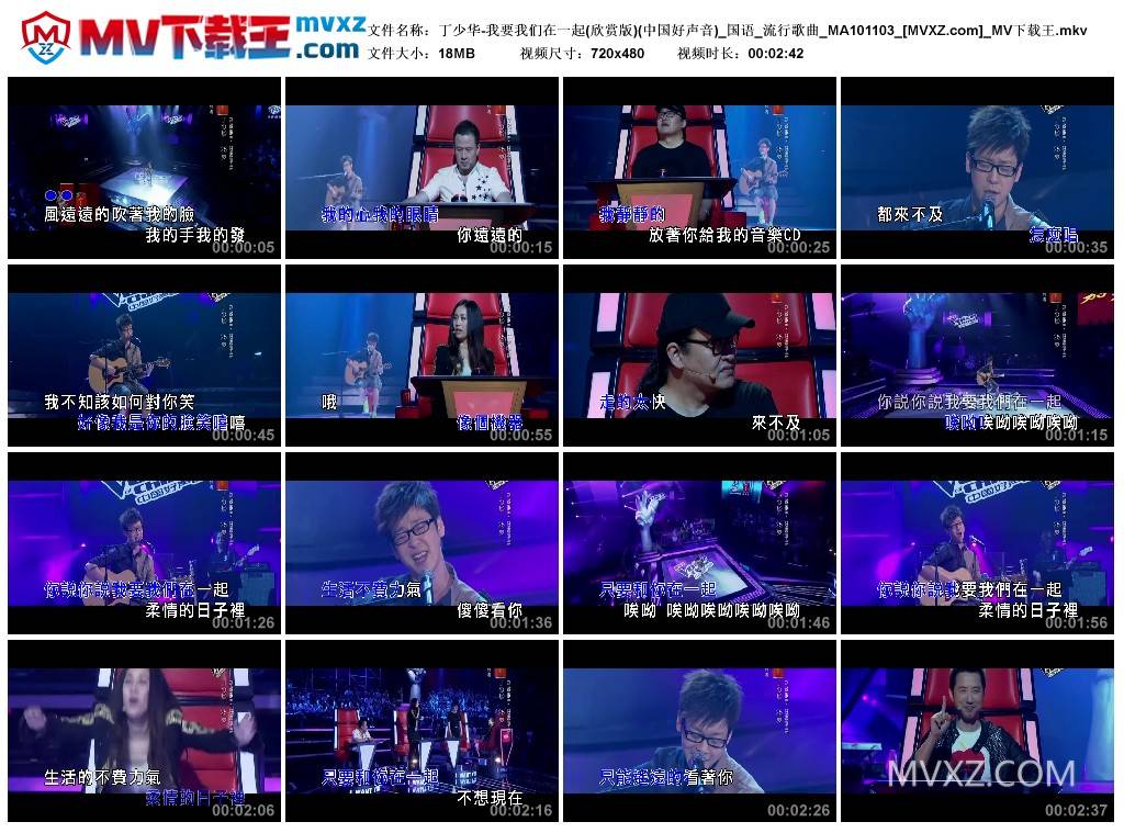 丁少华-我要我们在一起(欣赏版)(中国好声音)_国语_流行歌曲_MA101103